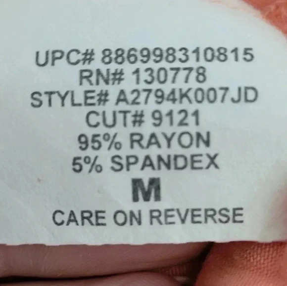 Peach Orange Crochet Flowy High Low Tank Size Medium - Picture 4 of 6